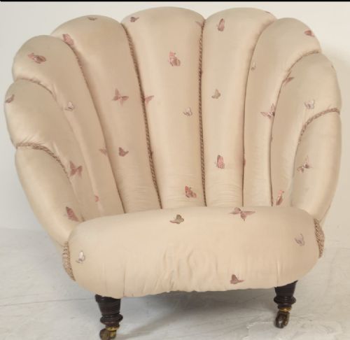 fig 1. C19th clam shell armchair
