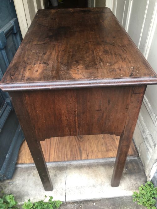fig 1. Late C18th mahogany side table of small proportions