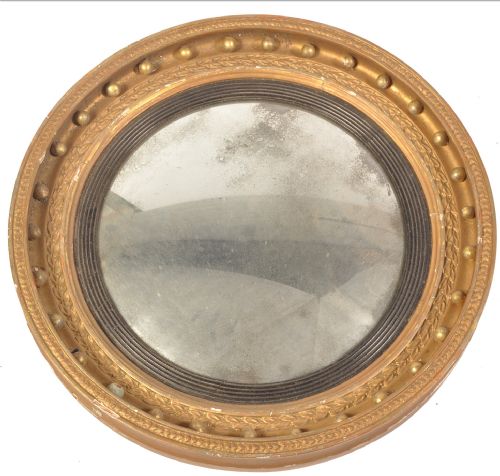 C19th Convex Wall Mirror