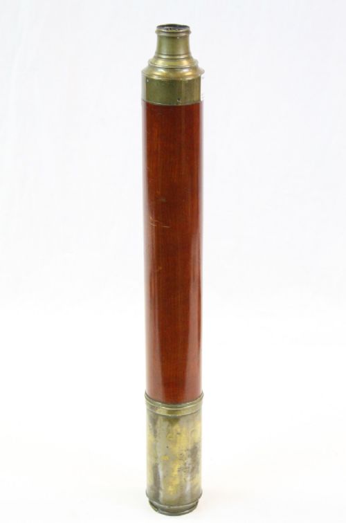 C19th Brass Single Draw Naval Telescope by Sibberrand of London