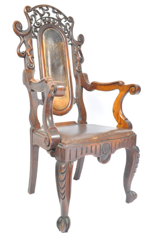 fig 1. A large oversized armchair welsh and possibly eisteddfod