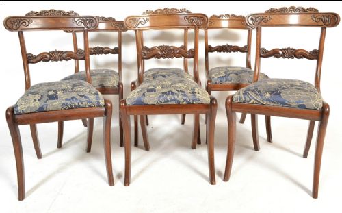 C19th Set of Six Chairs in the Gillows Manner