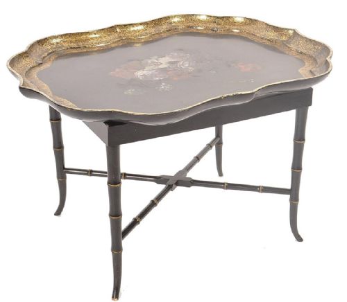 Papier-mâché Tray on Stand by B Walton and Co.