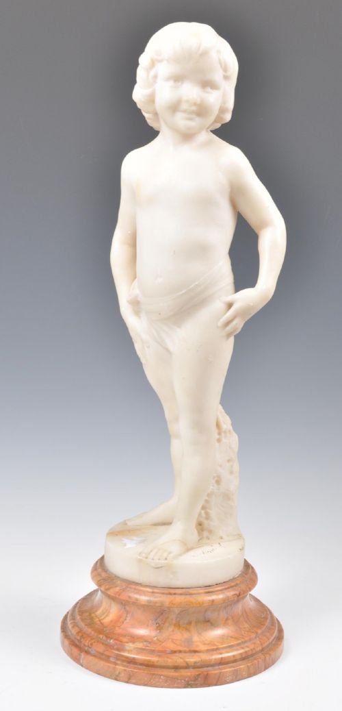 C19th Marble Statue of a Young Girl