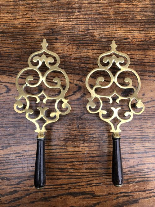 Pair of C19th Laundry Trivets