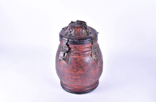 C19th Large Painted Container Burmese