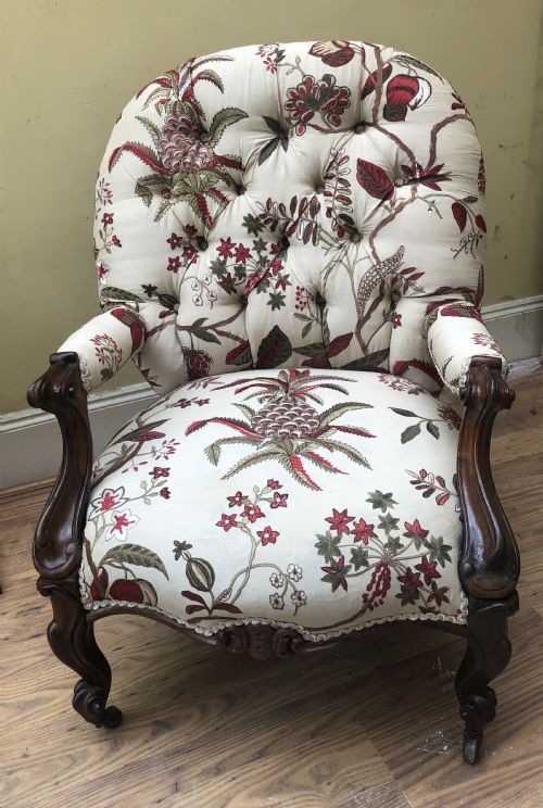 C19th Rosewood Show Wood Armchair