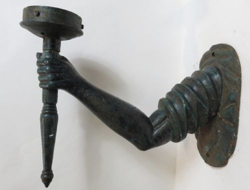 Edwardian Cast Iron Front Door Wall Light