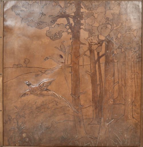 Arts and Crafts Leather Wall Art