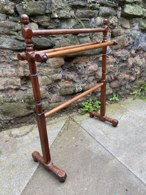 C19th Pine Towel Rail