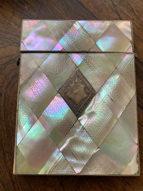 Victorian Mother of Pearl Calling Card Case