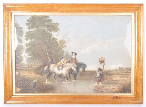 Crossing the Stream After Sir Augustus Callcott(1779-1884)