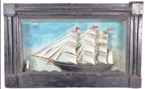 C19th Sailors Ship Model Diarama