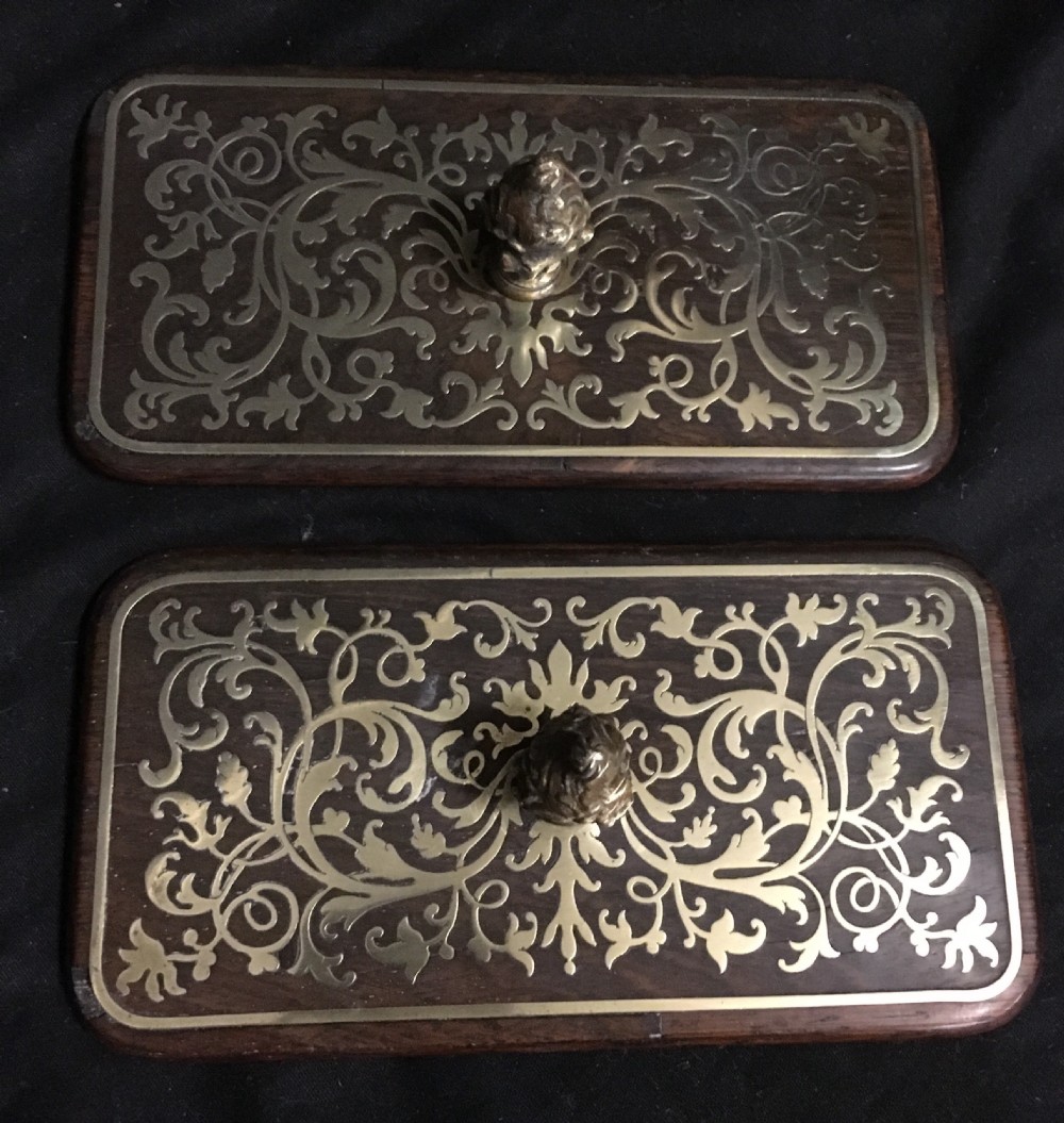 Pair of regency paperweights 