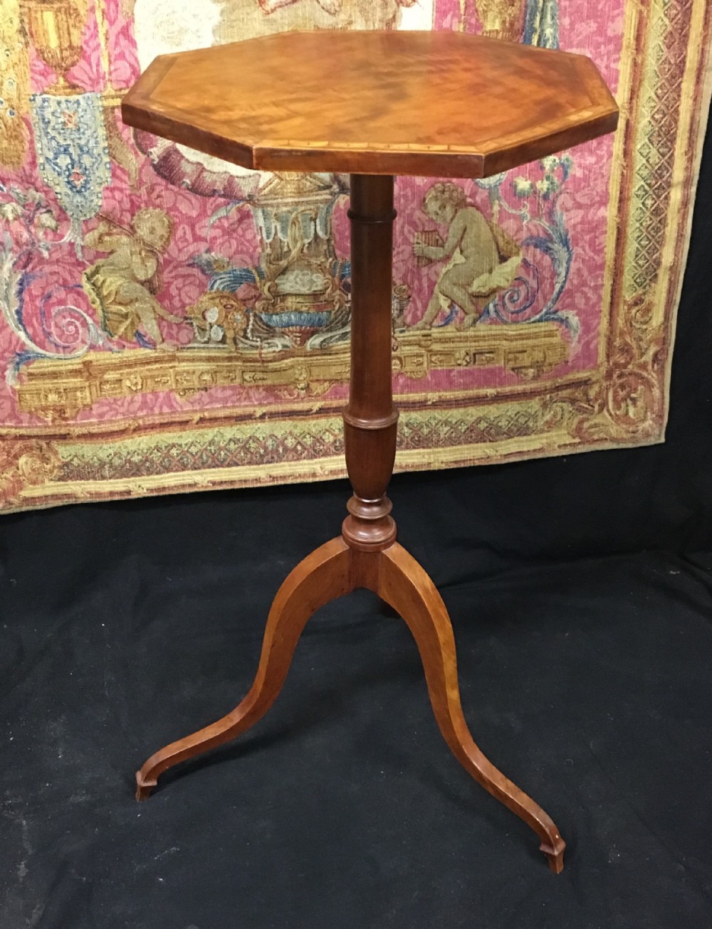 C18th satinwood wine table 