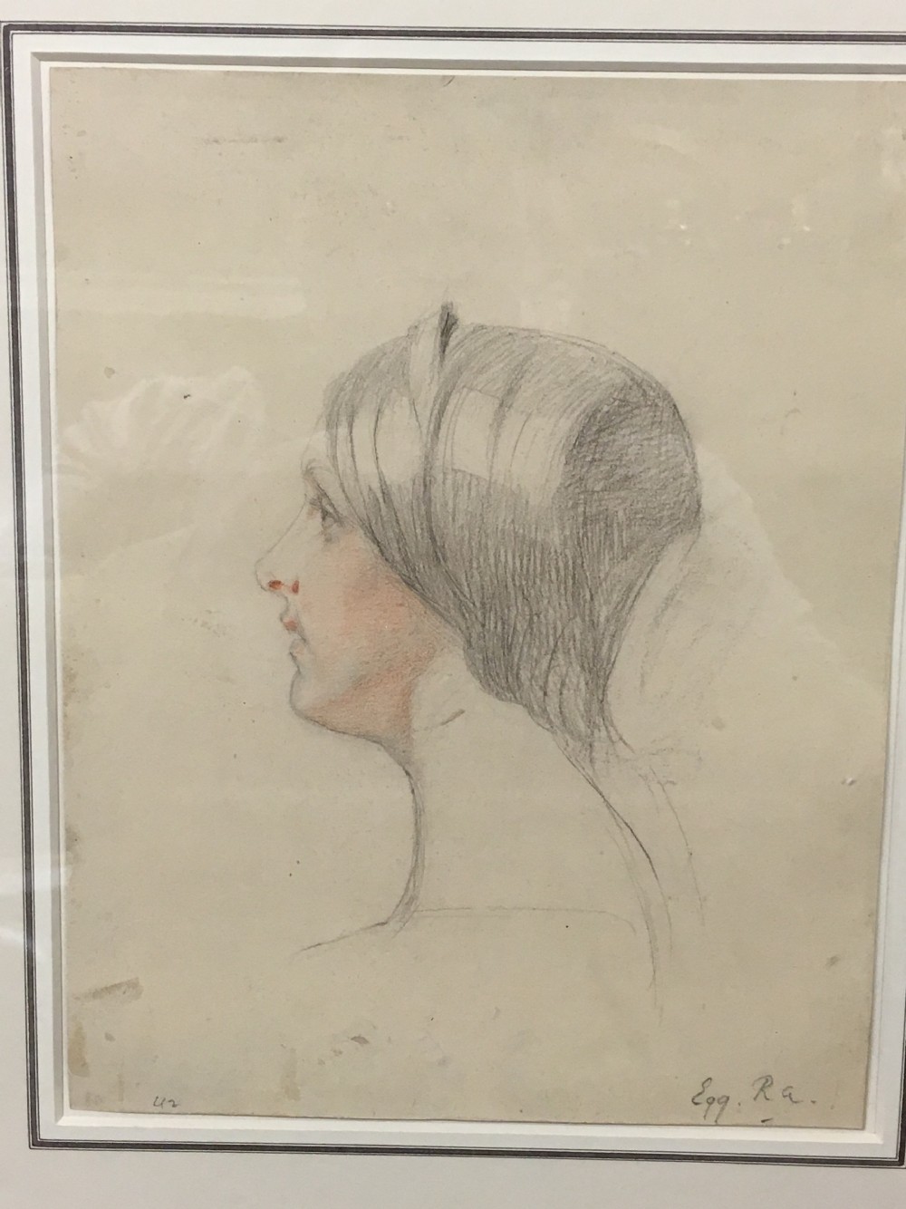 C19th portrait by Augustus Leonard Egg(1816-63)