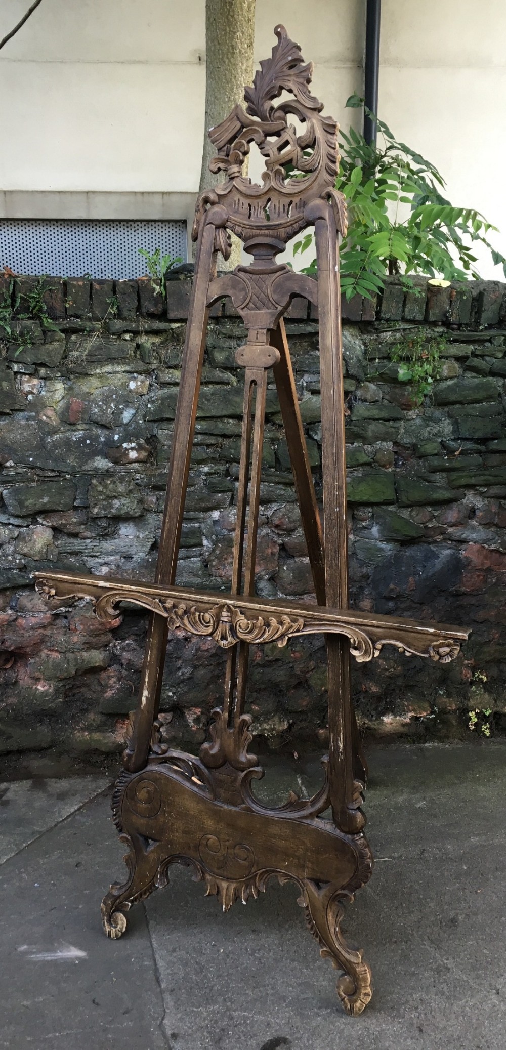 C19th  painted Victorian easel
