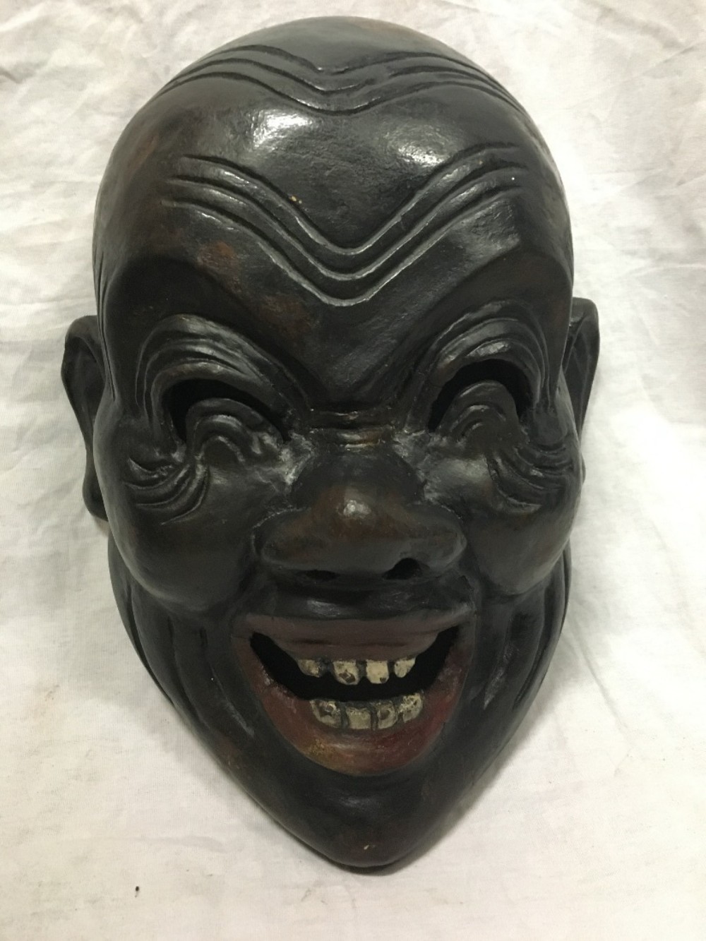 C19th Kabuki theatre mask