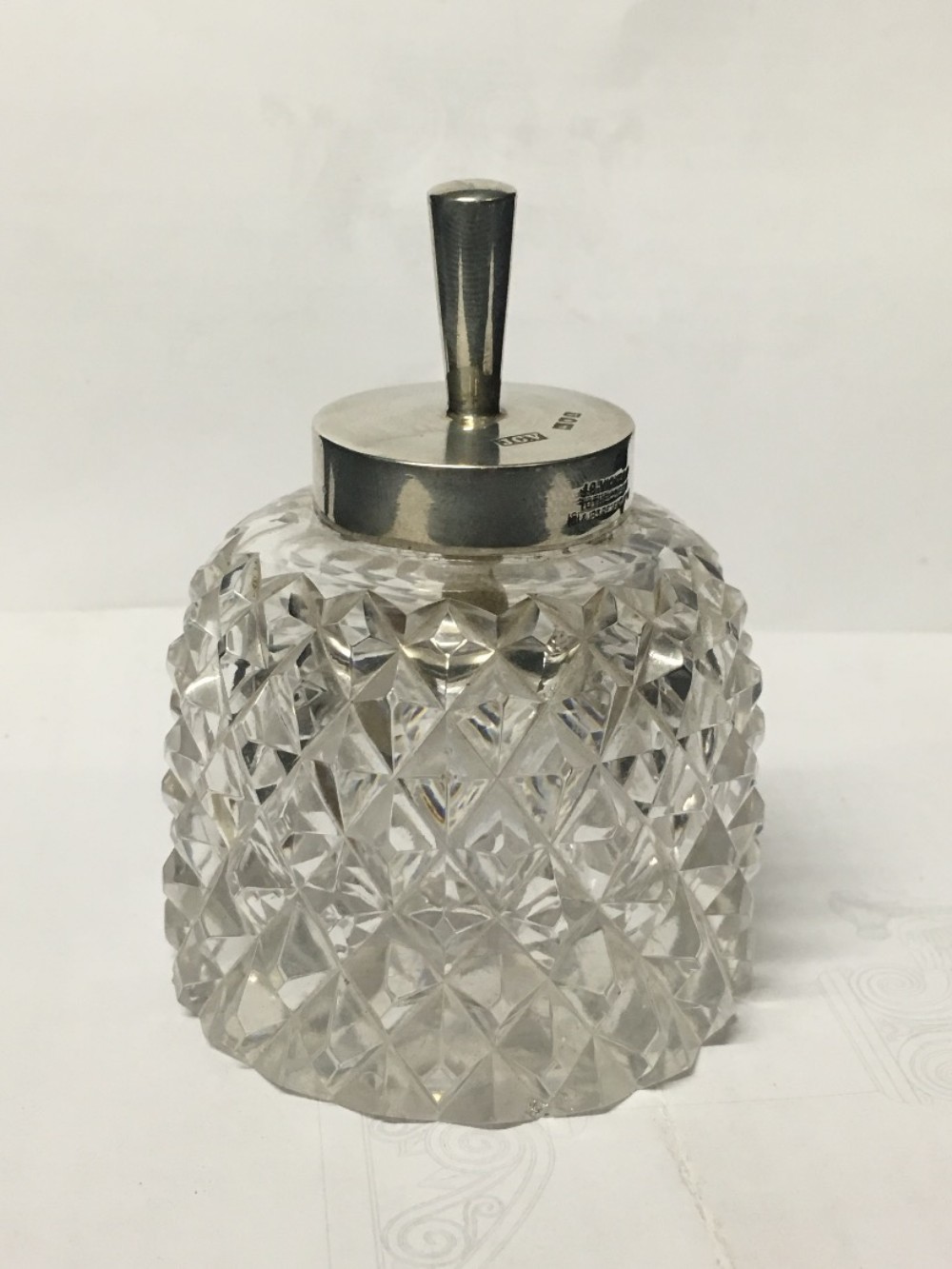 Edwardian HM silver topped glue pot