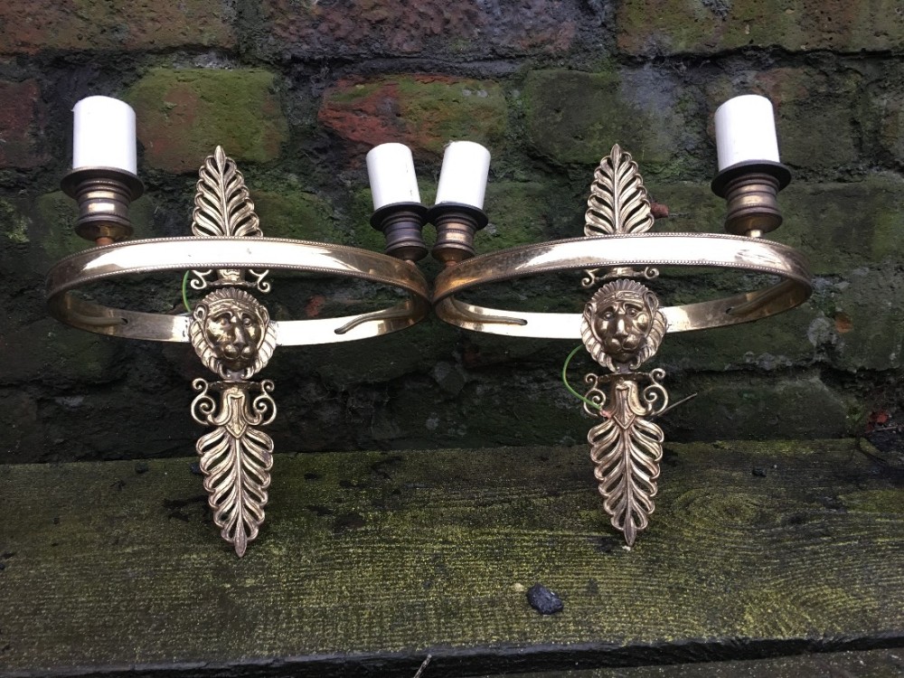 Pair of wall lights in the manner of Thomas hope