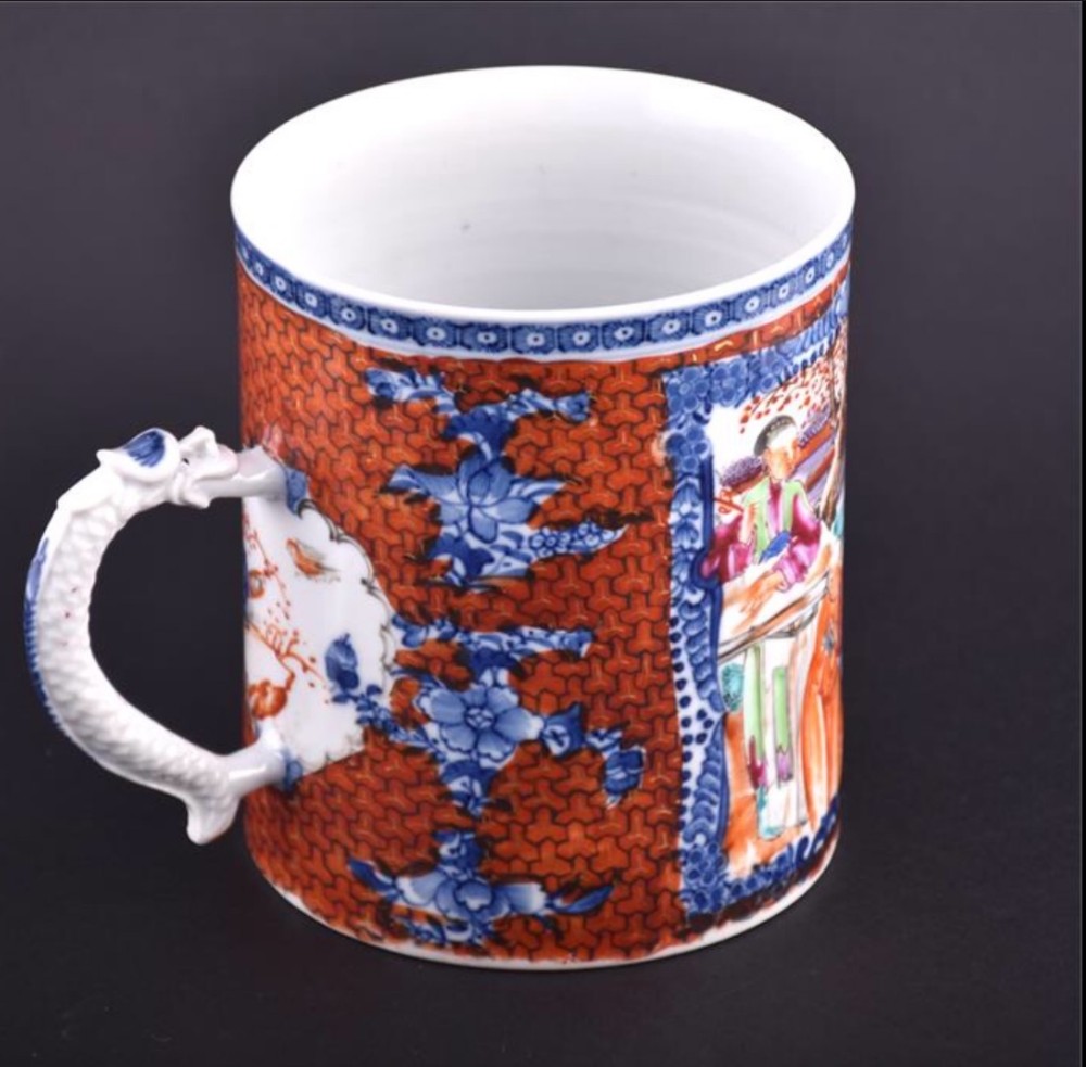 Early C19th Chinese canton tankard