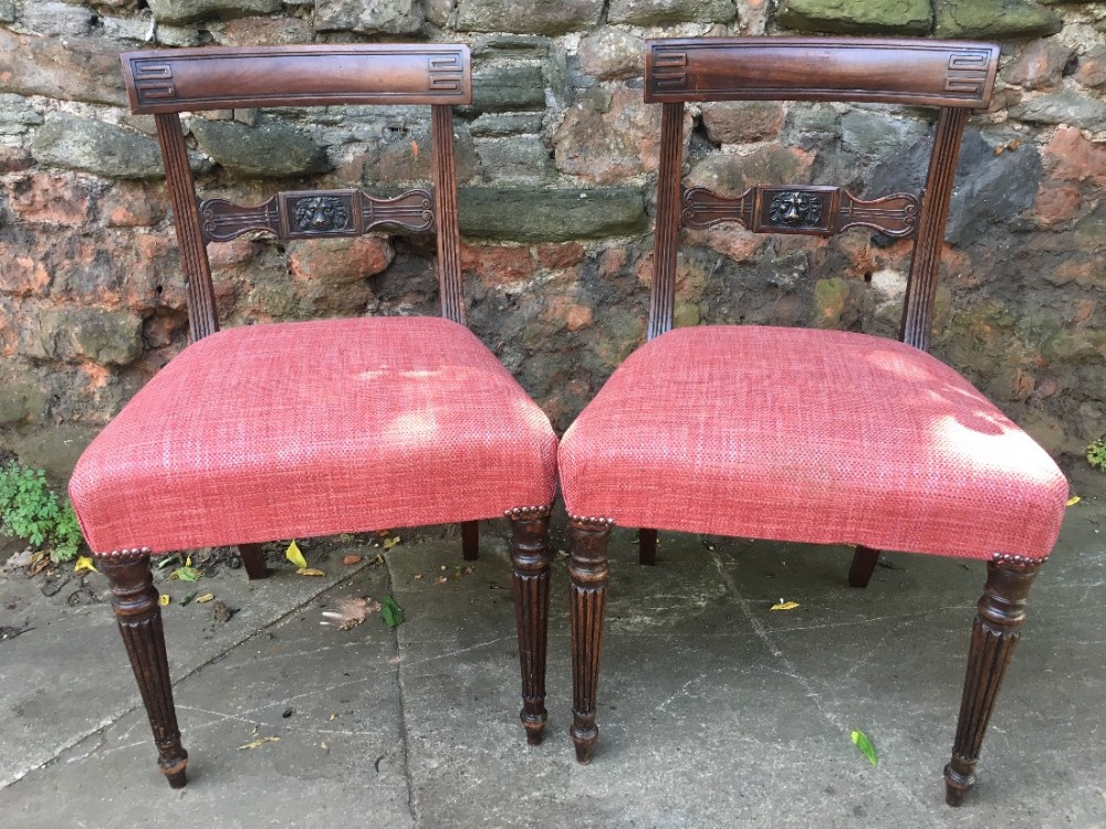 Early C19th mahogany side chairs in the manner of gillows