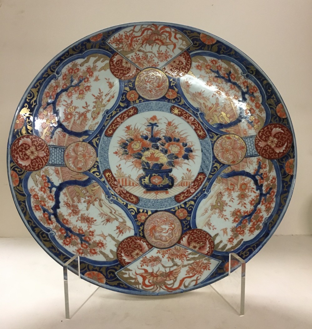 Large C18th Imari charger 47 cm