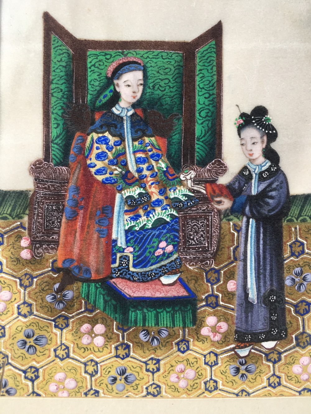 A Chinese  painting on pith paper View III