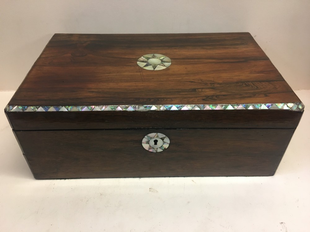 C19th Rosewood writing slope 