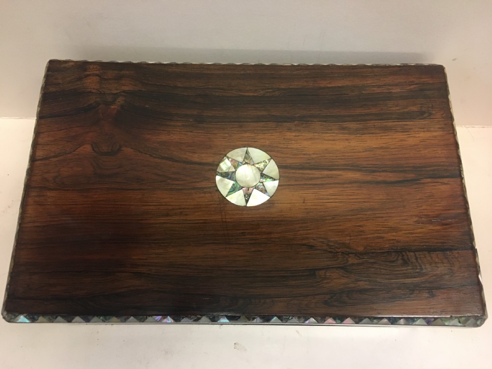 C19th Rosewood writing slope  View II