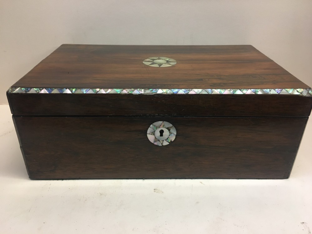 C19th Rosewood writing slope  View III