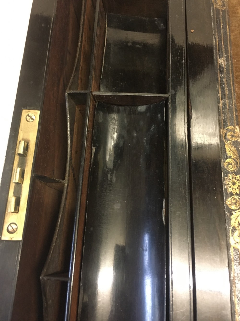 C19th Rosewood writing slope  View VIII