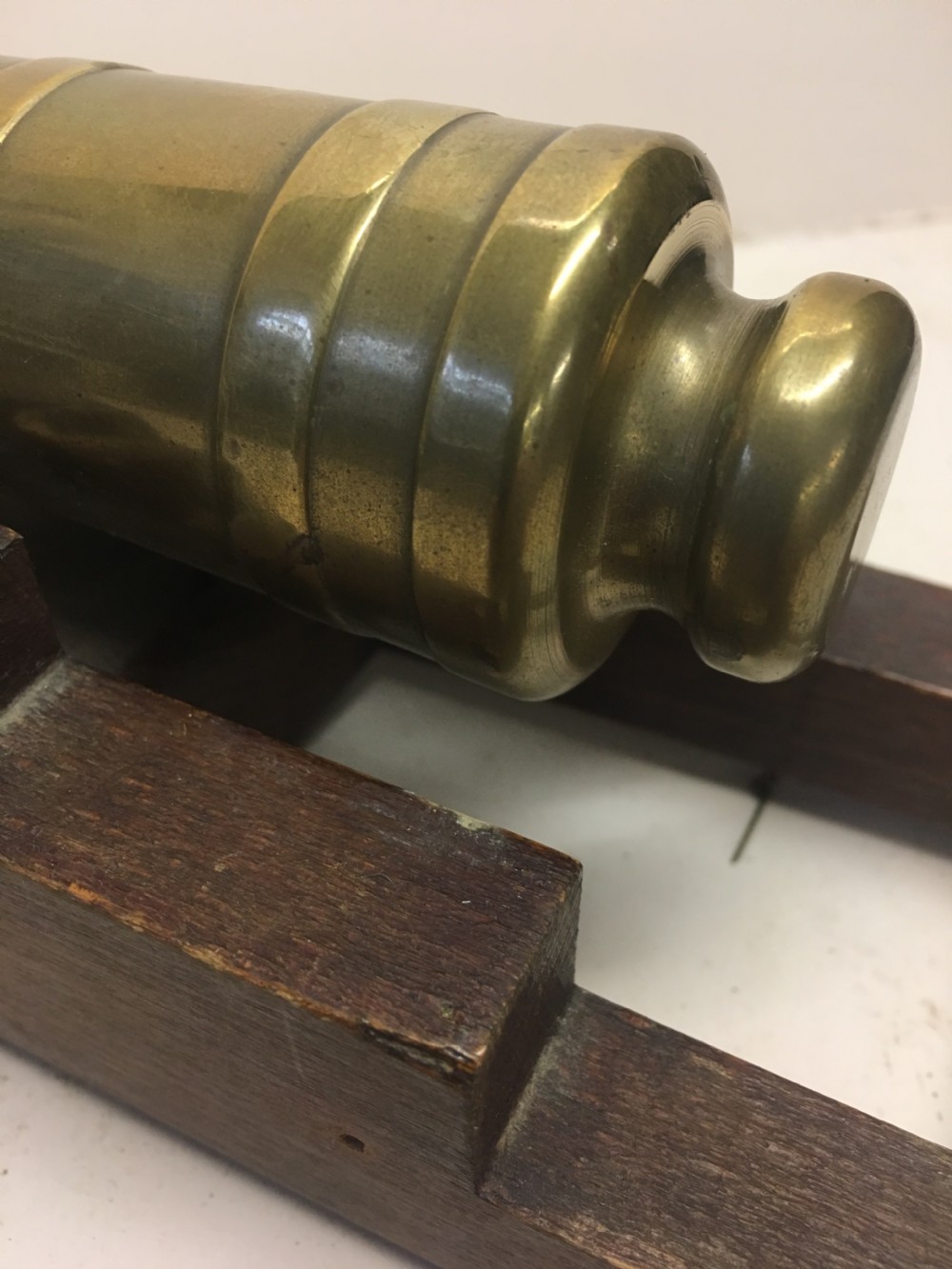 A pair of Desktop model brass cannons  View IX