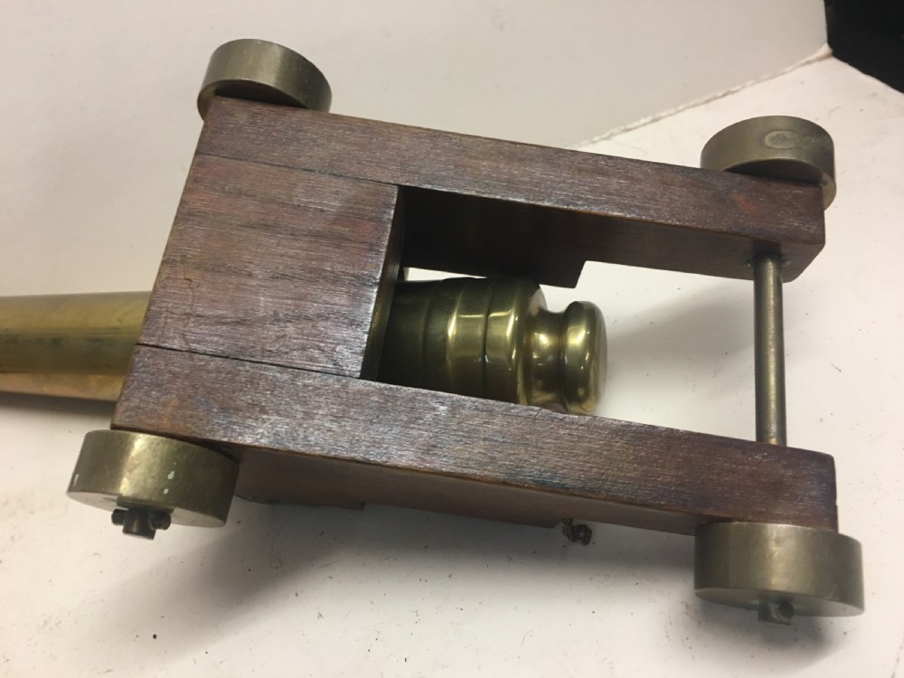 A pair of Desktop model brass cannons  View XIII