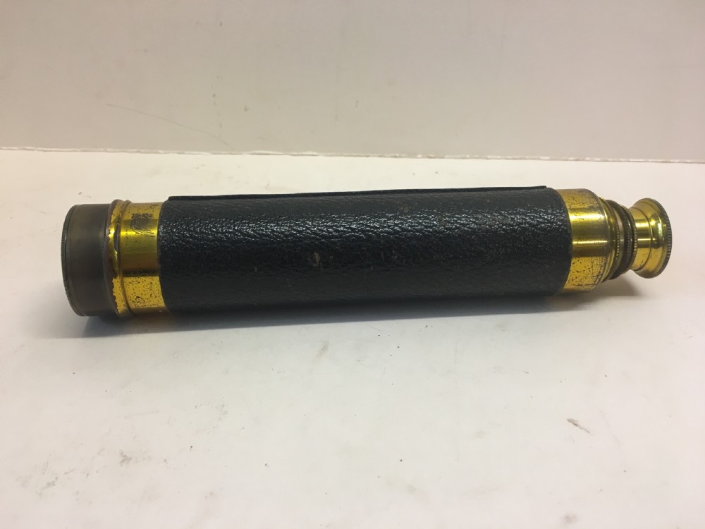 C19th three drawer brass telescope  View IV