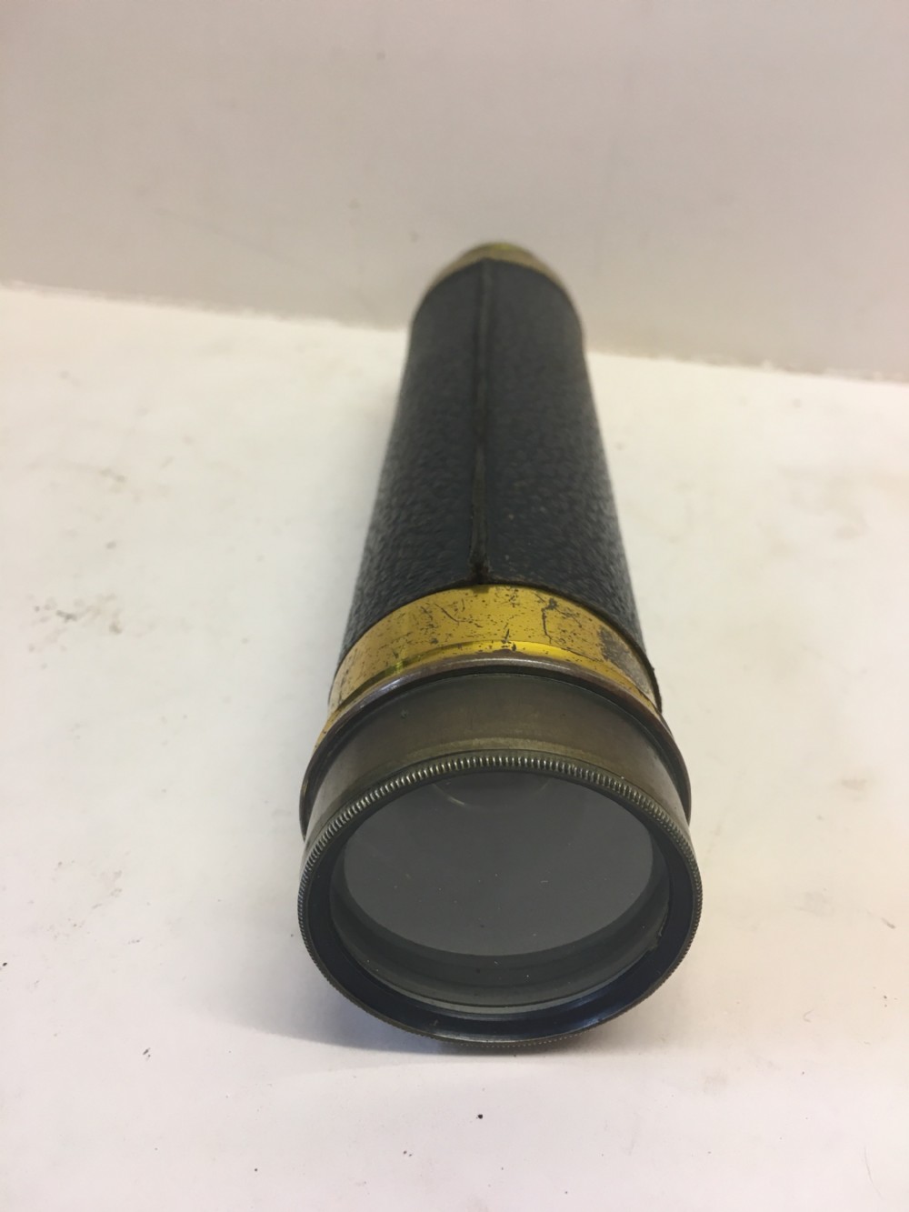 C19th three drawer brass telescope  View V