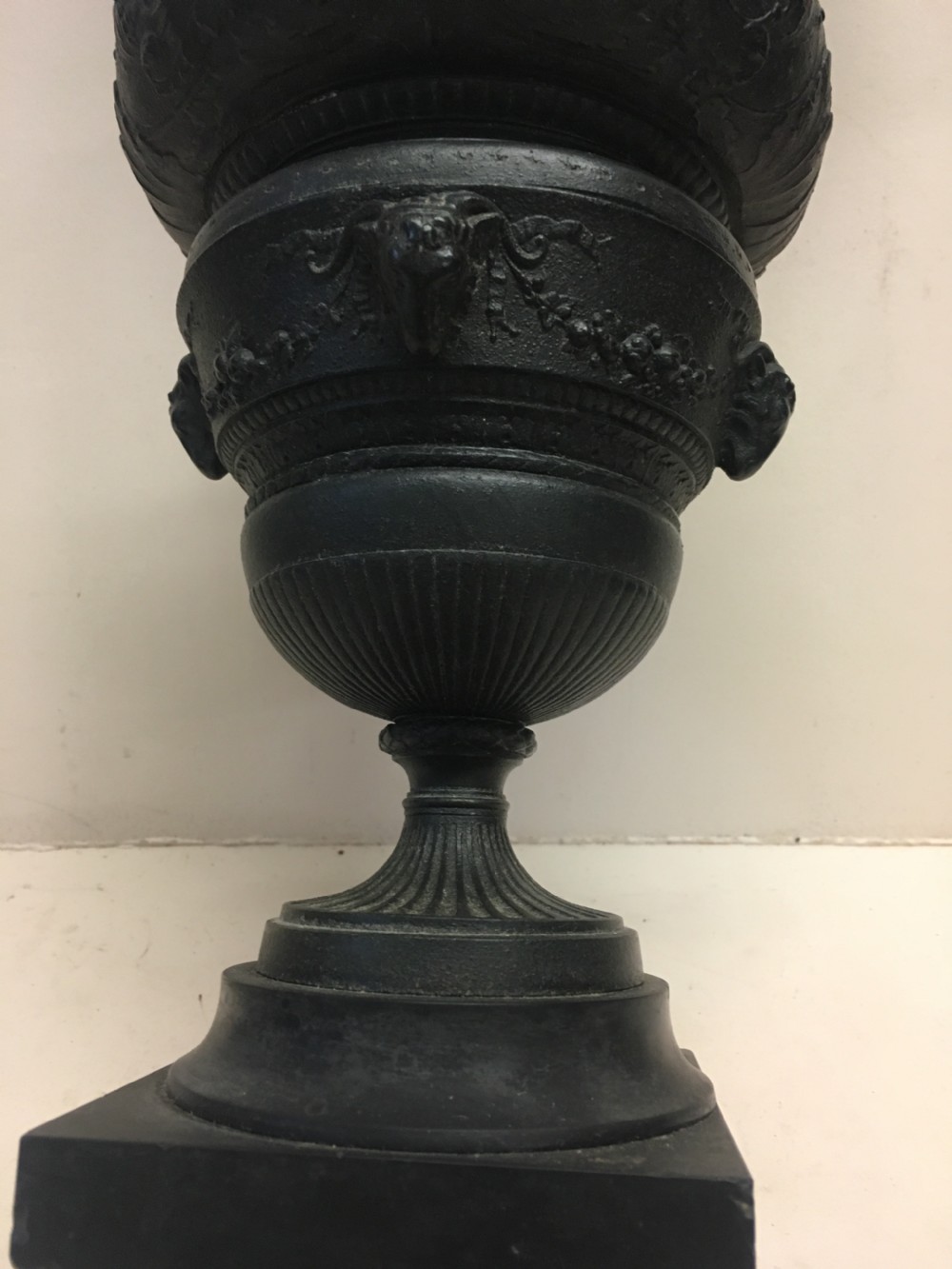 Large C19th bronzed Spelter classical ewer View III