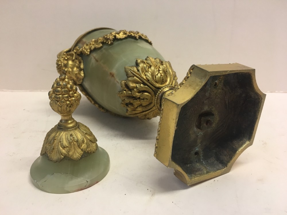 C19th gilt bronze mounted onxy vase and cover sensor  View VIII