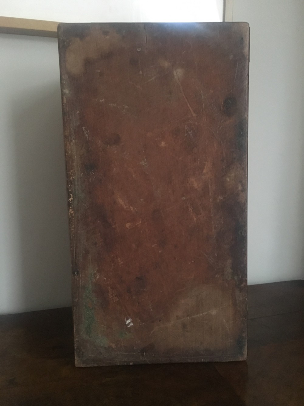 C19th campaign laptop desk with secret drawers View V