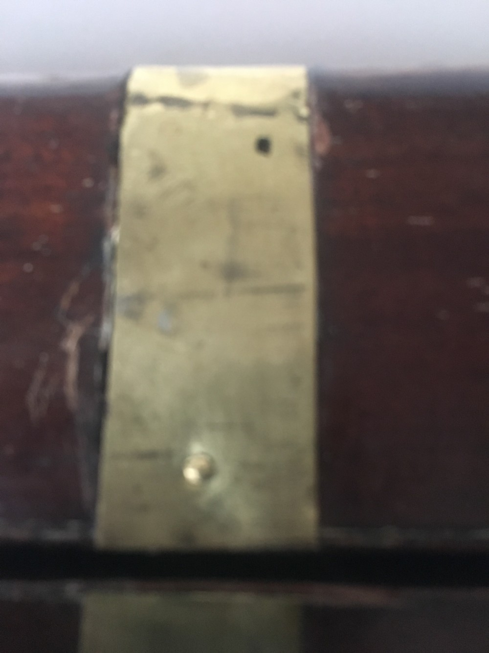 C19th campaign laptop desk with secret drawers View XVII