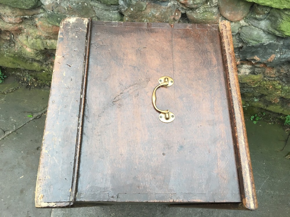 C19th scumble grained pine blanket box  View XV