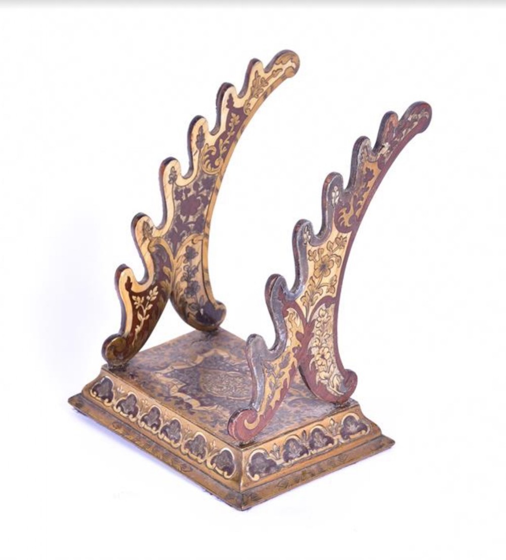 An Italian waterfall pen stand C1800