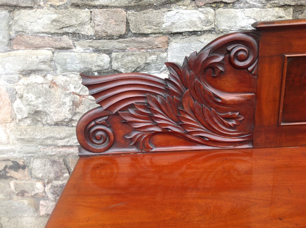 C19th mahogany pedestal sideboard   View VIII
