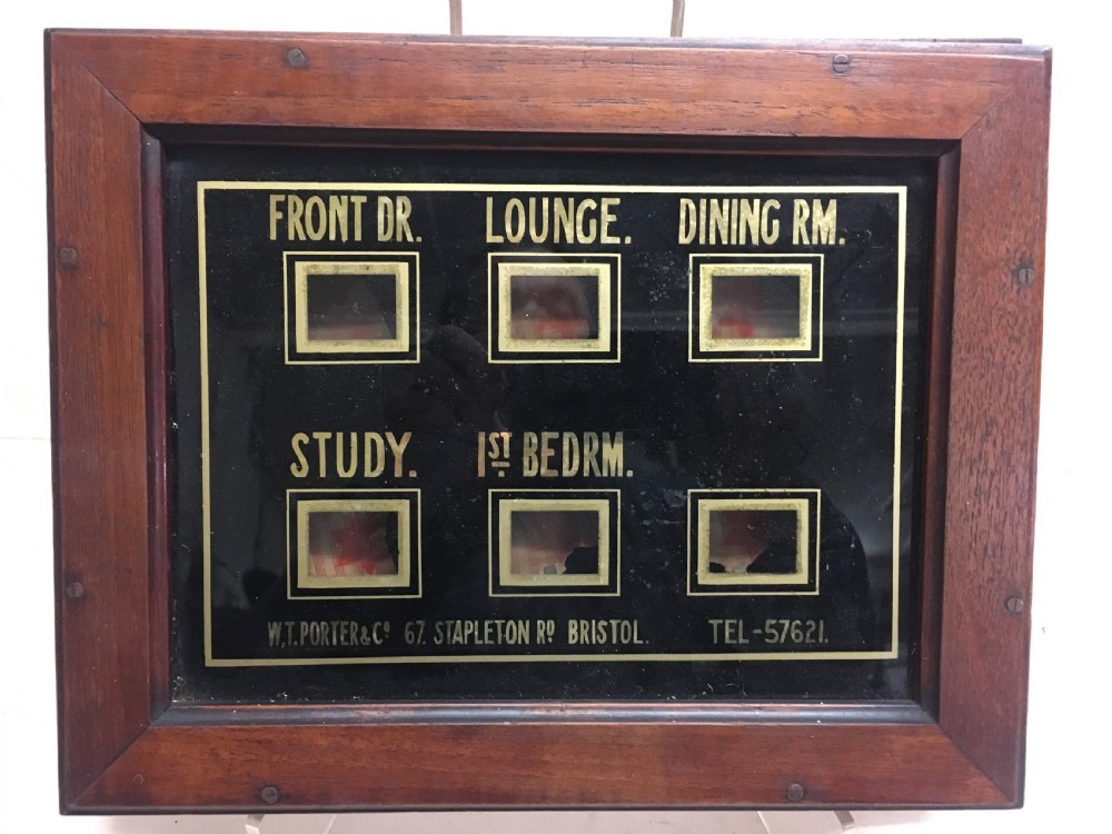Edwardian servants bell box indicators  View II