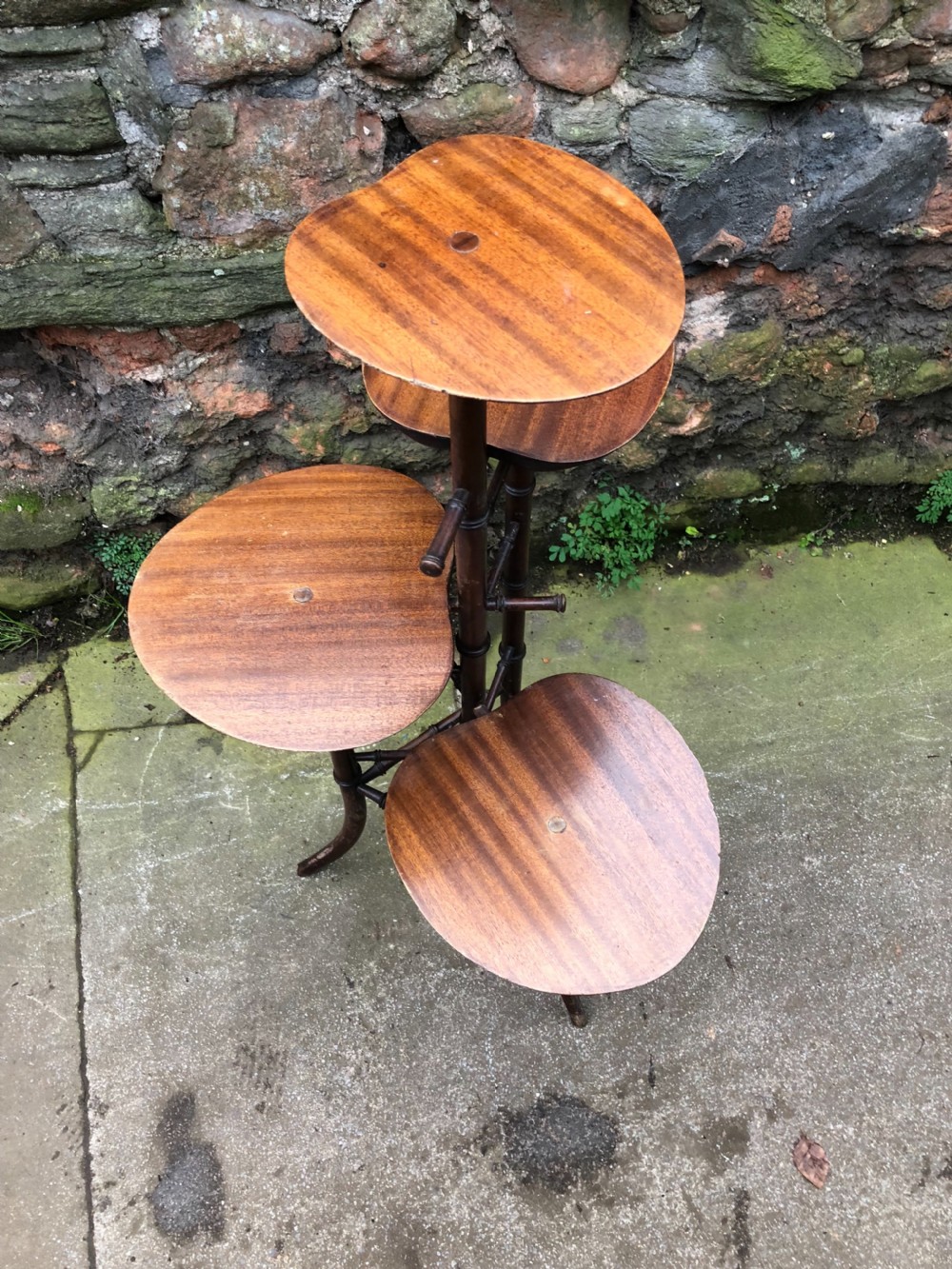 C19th faux bamboo milliners shop display stand View III