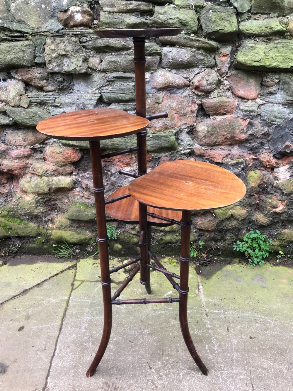 C19th faux bamboo milliners shop display stand View V