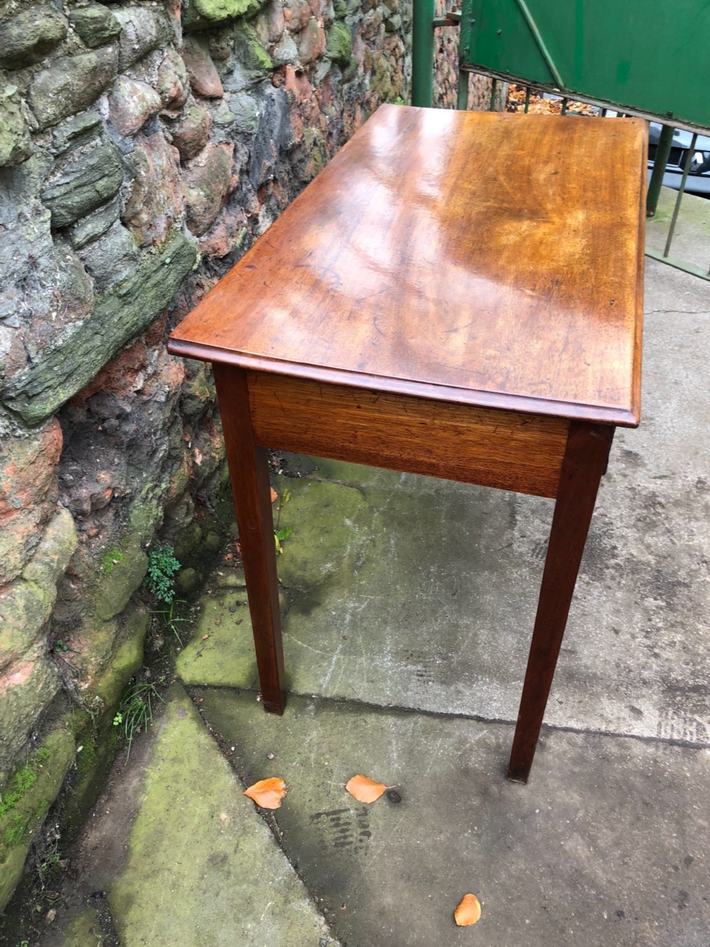 C18th mahogany writing table View II