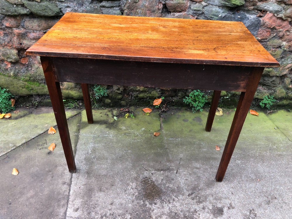 C18th mahogany writing table View V