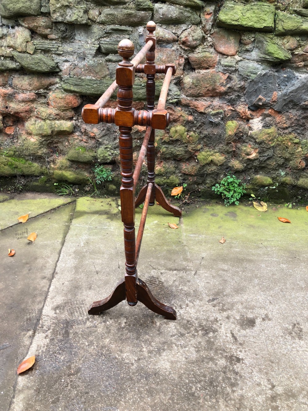 Late C19th mahogany towel rail View II