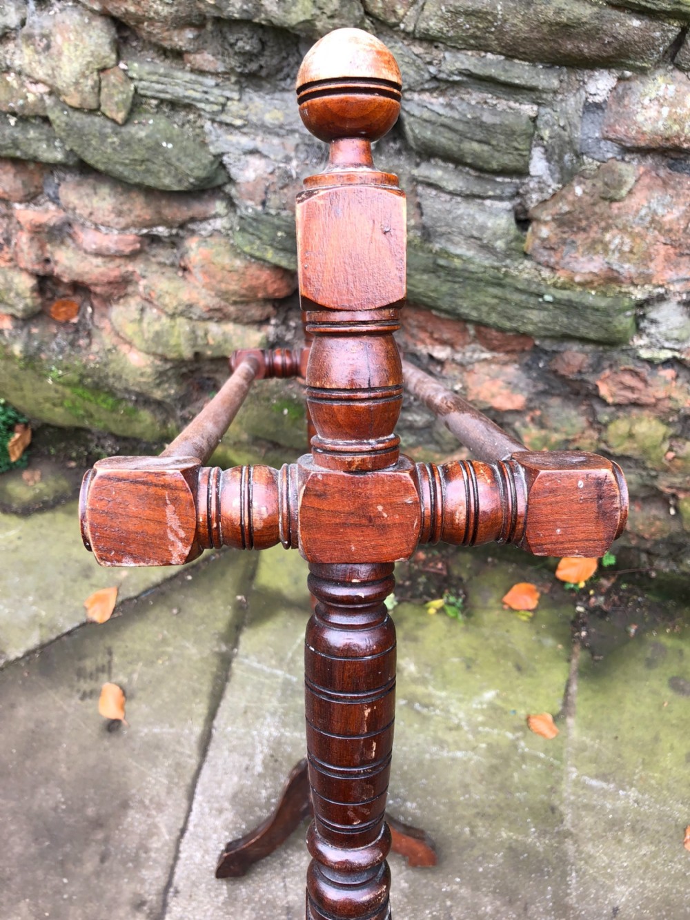Late C19th mahogany towel rail View IV